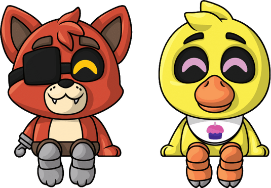 Chica and Foxy FNAF Youtooz Collectibles