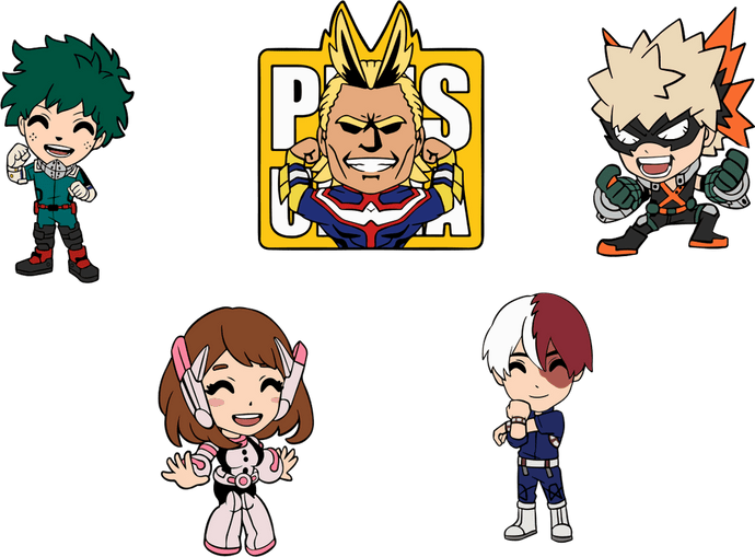 My Hero Academia Pin Set My Hero Academia Youtooz Collectibles