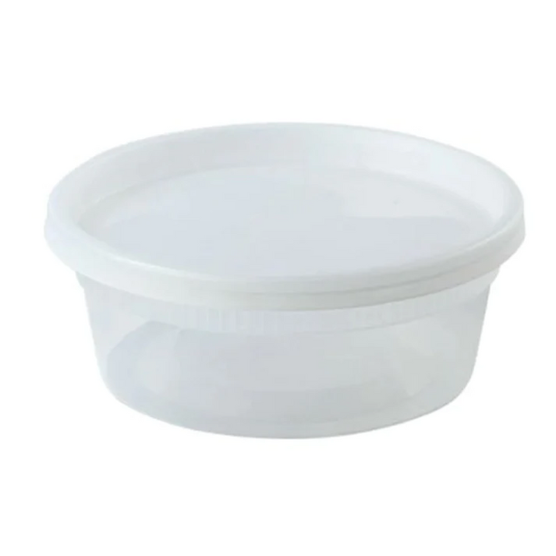 Load image into Gallery viewer, 8oz Extra Strong Quality Heavyweight Deli Container with Lid Food Storage &amp; Serving VeZee
