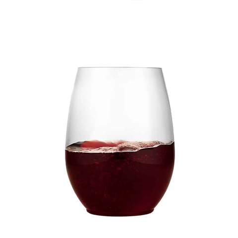 Lillian Tablesettings Plastic Wine Glasses Stemless Tumbler 16 oz Tumblers Lillian