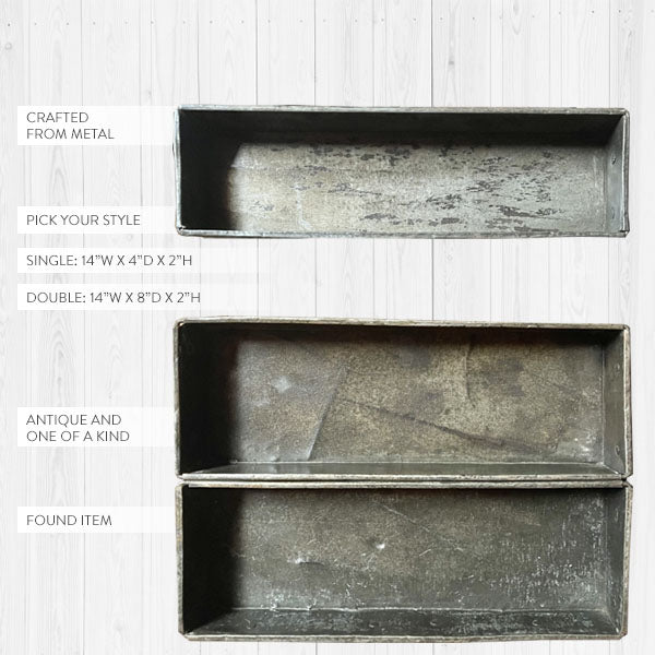 Load image into Gallery viewer, FOUND Industrial Antique Bread Pan, Pick Your Size General Decor Steals
