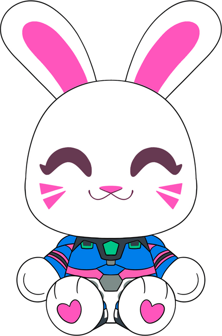 D.VA Bunny Plush (9in) Overwatch Youtooz Collectibles