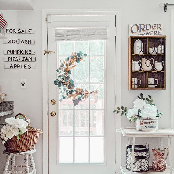 Decorative Curio Cabinet with Black Iron Door General ABH