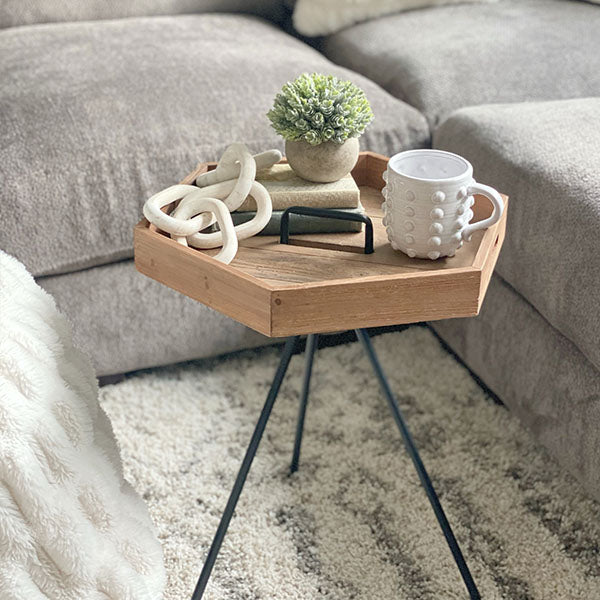 Reclaimed Wood Table | Removable Tray General ABH