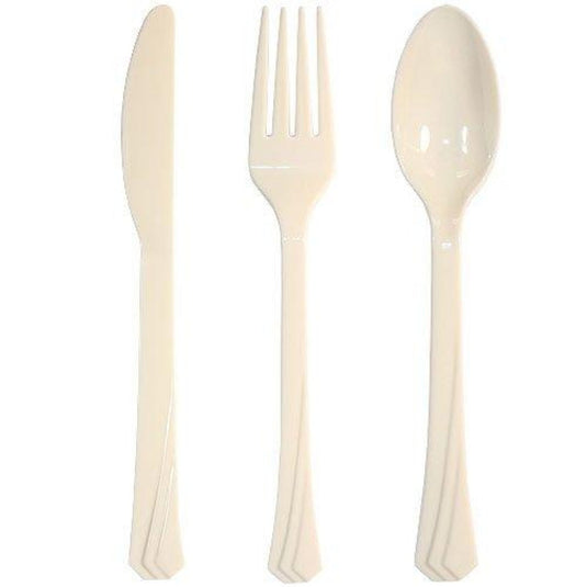 Hanna K. Signature Heavyweight Plastic Soupspoon Ivory Cutlery Hanna K Signature