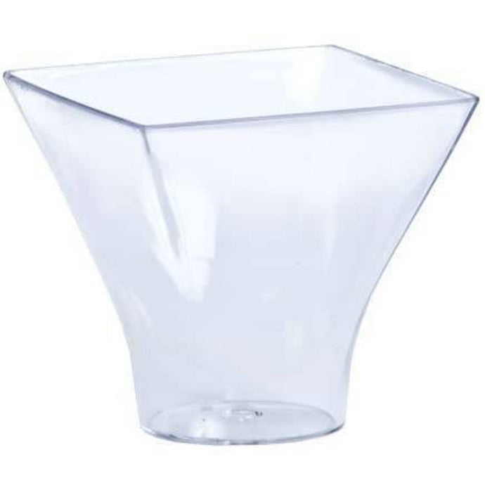 Mini Clear Plastic Flared Mousse Cup 3 oz Serverware Lillian