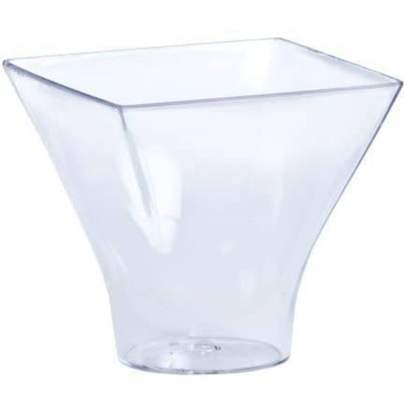 Load image into Gallery viewer, Mini Clear Plastic Flared Mousse Cup 3 oz Serverware Lillian
