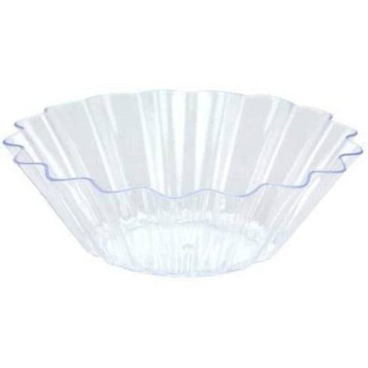 Lillian Tablesettings Mini Plastic Fanflair Dish Clear Serverware Lillian