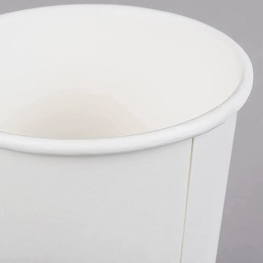 *WHOLESALE* 12 oz. - Disposable - White - Hot/Cold Cups | 1000 ct. Paper Cups VeZee