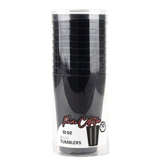 Tumblers Prime Collection Black HEAVY WEIGHT 12oz Tumbler Decorline