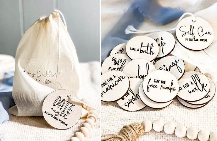 Engraved Wooden Activity Tokens, Pick Your Style | Handmade in the USA General Decor Steals