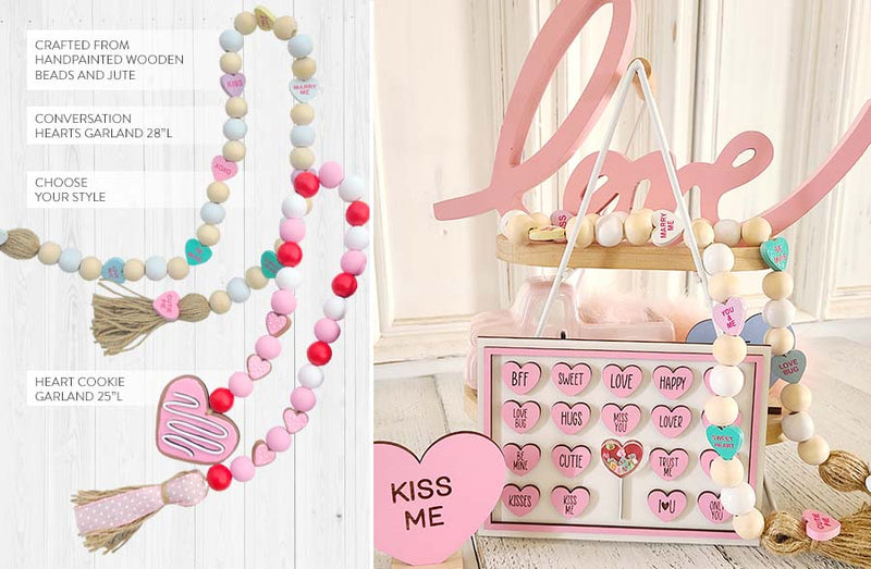 Load image into Gallery viewer, Valentine&#39;s Day Beaded Garland, Pick Your Style General Decor Steals
