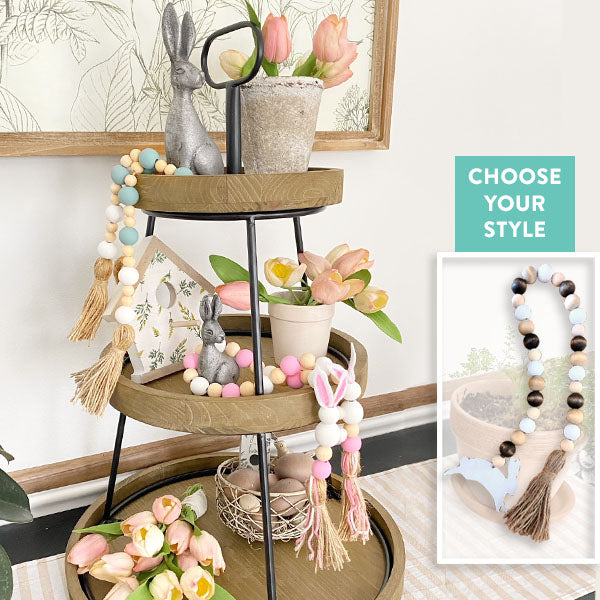 Load image into Gallery viewer, Peter Cottontail Beaded Garland with Tassels, Pick Your Style General Decor Steals
