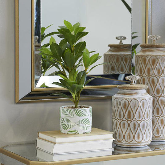 Faux Evergreen Plant with Decorative Pot Whats trending UMA