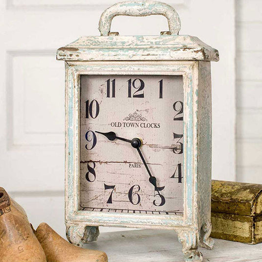 Distressed Wooden Tabletop Clock General CT