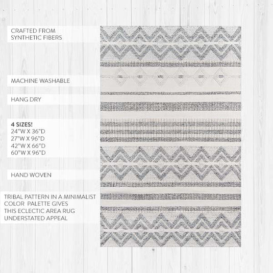 Machine Washable Eco-Friendly Hand-Woven Hermosa Rug, Pick Your Size General Decor Steals