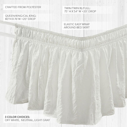 Wrap-Around Ruffle Bed Skirt, Pick Your Color General Decor Steals