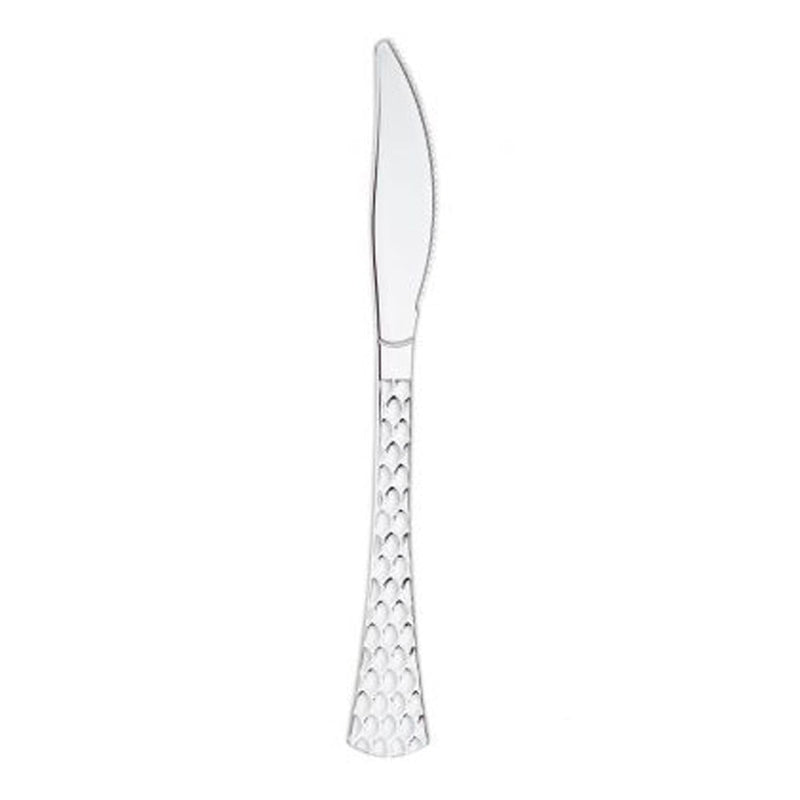 Load image into Gallery viewer, Glamour Collection Extra Heavyweight Disposable Knives Silver Tablesettings Decorline
