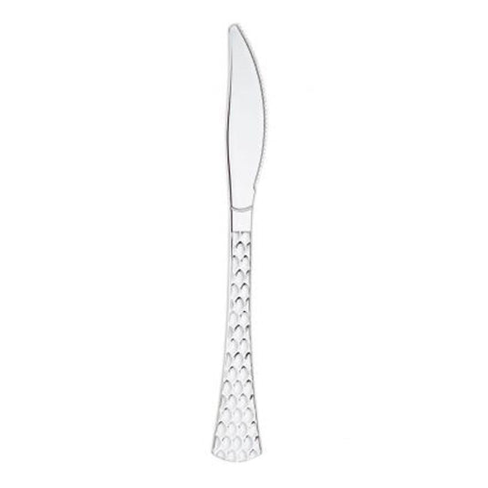 Glamour Collection Extra Heavyweight Disposable Knives Silver Tablesettings Decorline