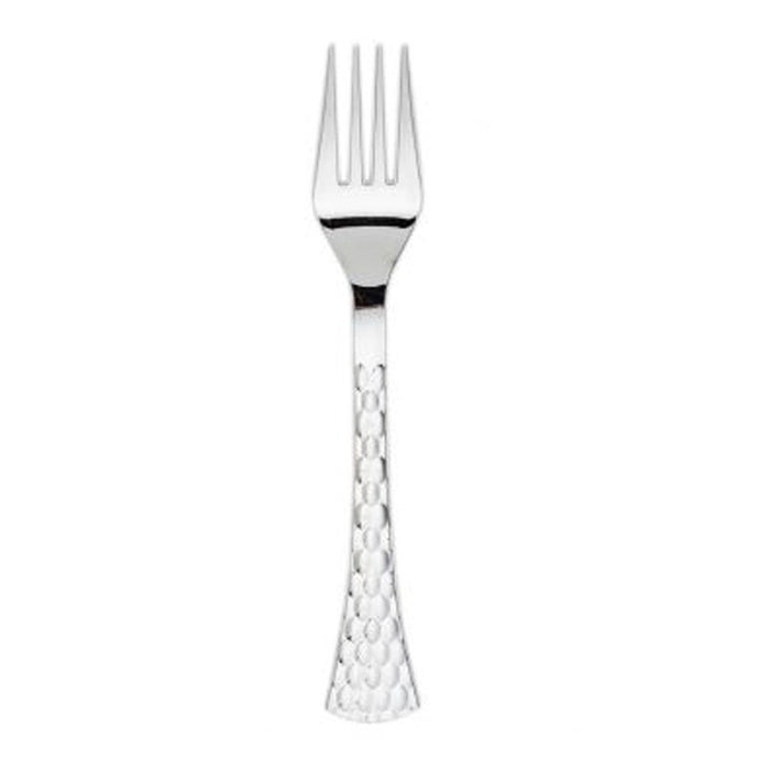 Glamour Collection Extra Heavyweight Disposable Forks Silver Tablesettings Decorline