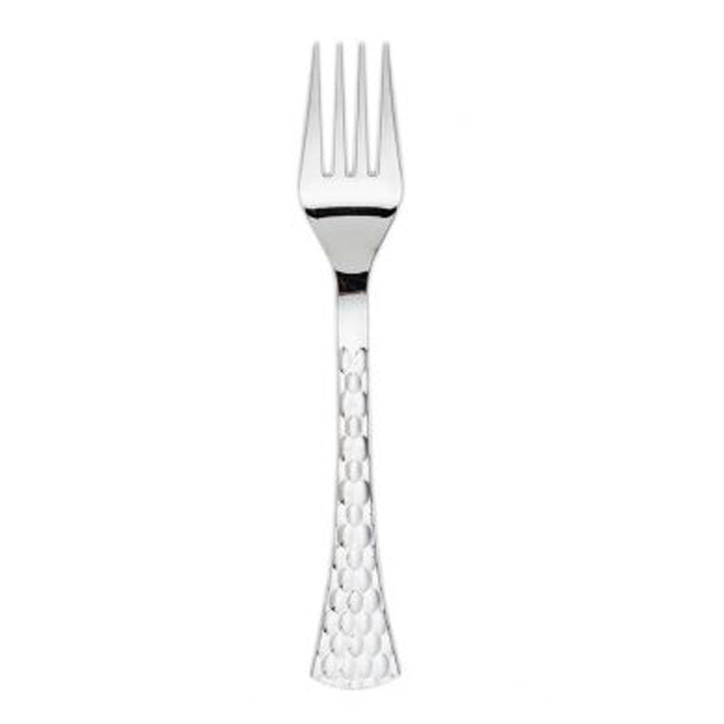 Load image into Gallery viewer, Glamour Collection Extra Heavyweight Disposable Forks Silver Tablesettings Decorline
