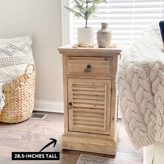 Wooden Side Table with Drawer General ABH