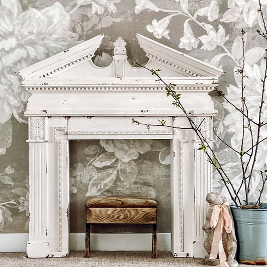 Two-Piece Architectural Wooden Mantel General Decor Steals