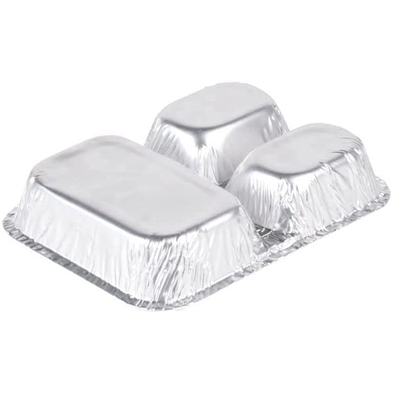 Load image into Gallery viewer, Disposable 3 Compartment Aluminum Dinner Foil Pan/Tray with Board Lids Disposable VeZee
