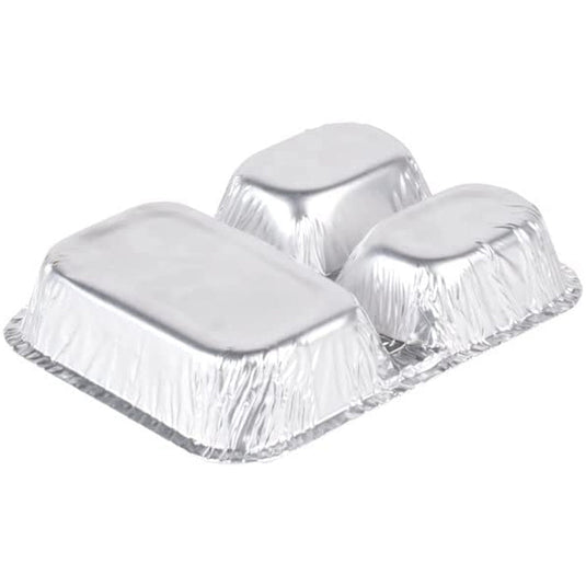 Disposable 3 Compartment Aluminum Dinner Foil Pan/Tray with Board Lids Disposable VeZee