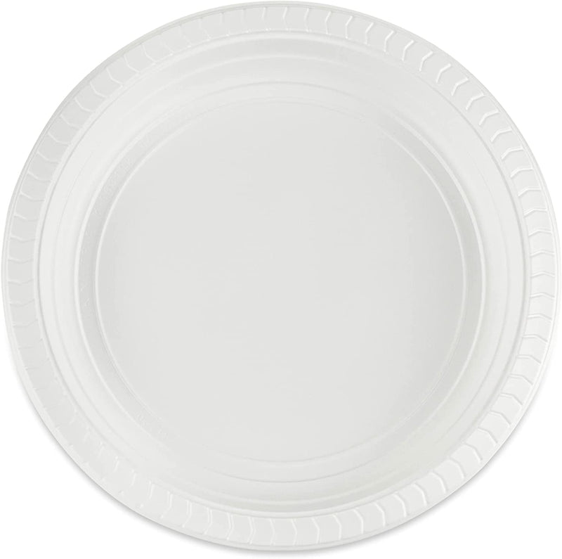 Load image into Gallery viewer, 9&quot; Disposable Lightweight White Plastic plates Good to use in Microwave Disposable Plates Blue Sky
