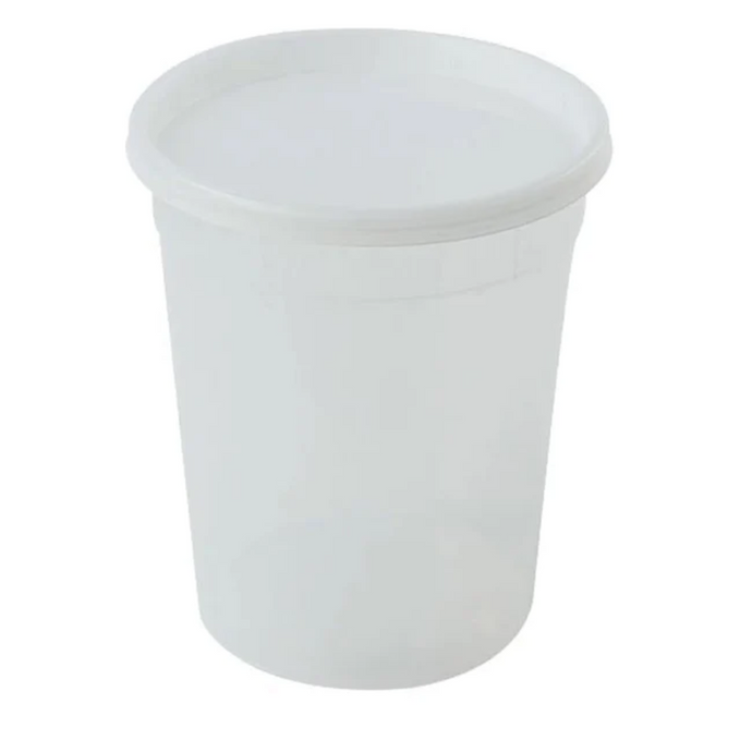 32oz Extra Strong Quality Heavyweight Deli Container with Lids Food Storage & Serving VeZee