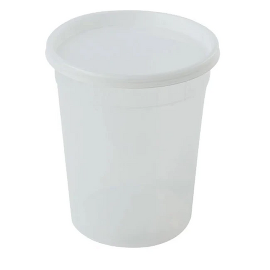 32oz Extra Strong Quality Heavyweight Deli Container with Lids Food Storage & Serving VeZee