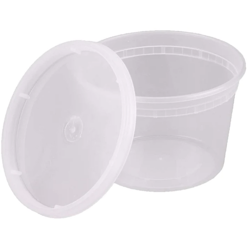 Load image into Gallery viewer, *WHOLESALE* 16oz. Heavy Duty Deli Containers with Lids | 240 ct/Case Food Storage &amp; Serving VeZee
