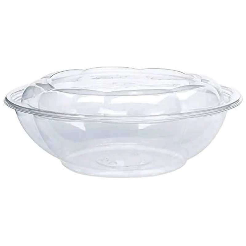 Load image into Gallery viewer, 64oz Disposable Rose / Salad Bowls To-Go Containers with Airtight Lids Rose Bowls VeZee
