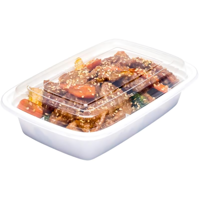 Load image into Gallery viewer, 38oz Extra Strong Quality White Rectangular Meal Prep/ Bento Box Container Food Storage &amp; Serving VeZee
