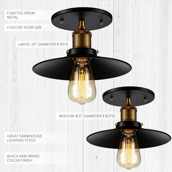 Load image into Gallery viewer, Metal Edison Industrial Ceiling Light, Pick Your Size Whats trending WG
