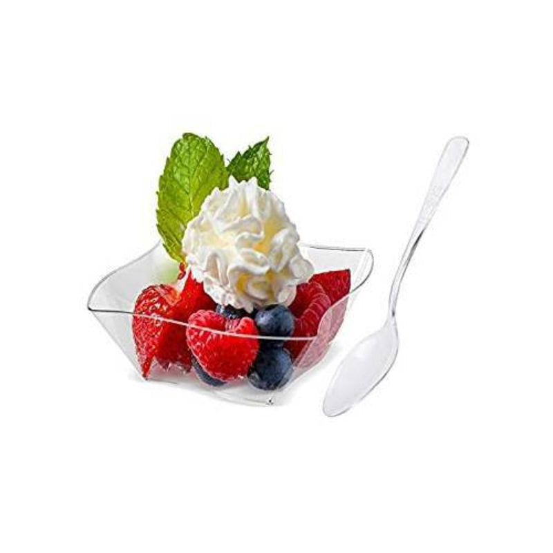 Load image into Gallery viewer, Lillian Tablesettings Mini Plastic Twist Dish Clear 5 oz Serverware Lillian
