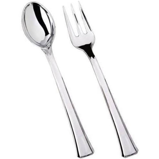 Silver Mini Plastic Spoon Serverware Lillian