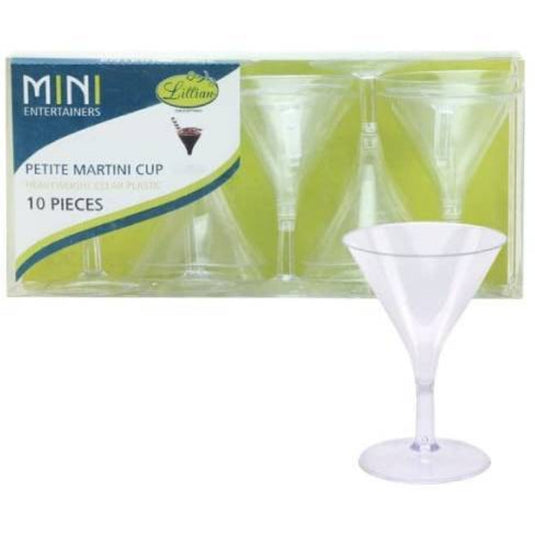 Lillian Tablesettings Martini Glass, Mini, Clear Serverware Lillian