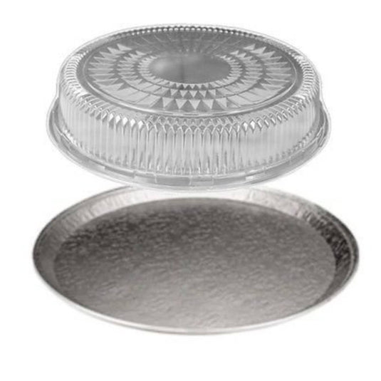 Disposable Aluminum 12" Flat Tray Disposable VeZee