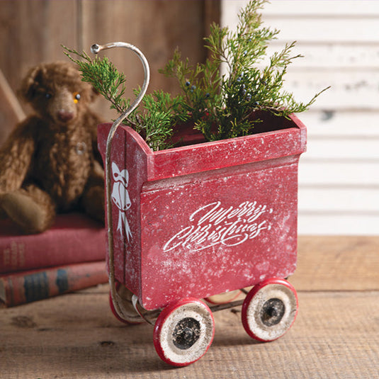 Christmas Pull-A-Long Wood Wagon General CTW