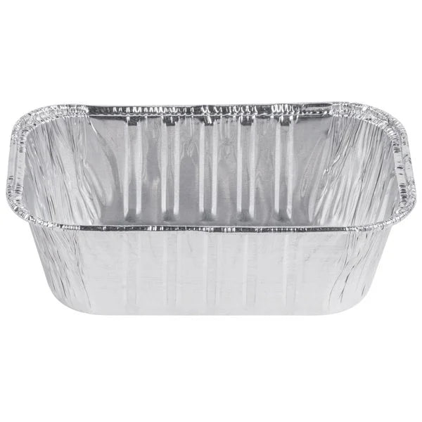 Load image into Gallery viewer, *WHOLESALE* Aluminum 1lb Rectangular Loaf Pans: Ideal for Baking | 1000CT/Case Disposable VeZee
