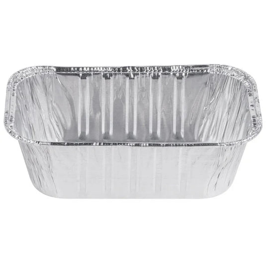 *WHOLESALE* Aluminum 1lb Rectangular Loaf Pans: Ideal for Baking | 1000CT/Case Disposable VeZee