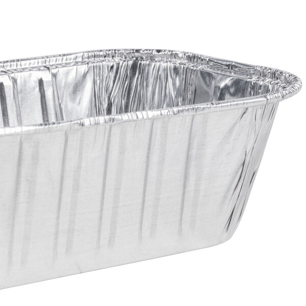 Load image into Gallery viewer, Disposable Aluminum 1lb Rectangular Loaf Pans: Ideal for Baking Disposable VeZee
