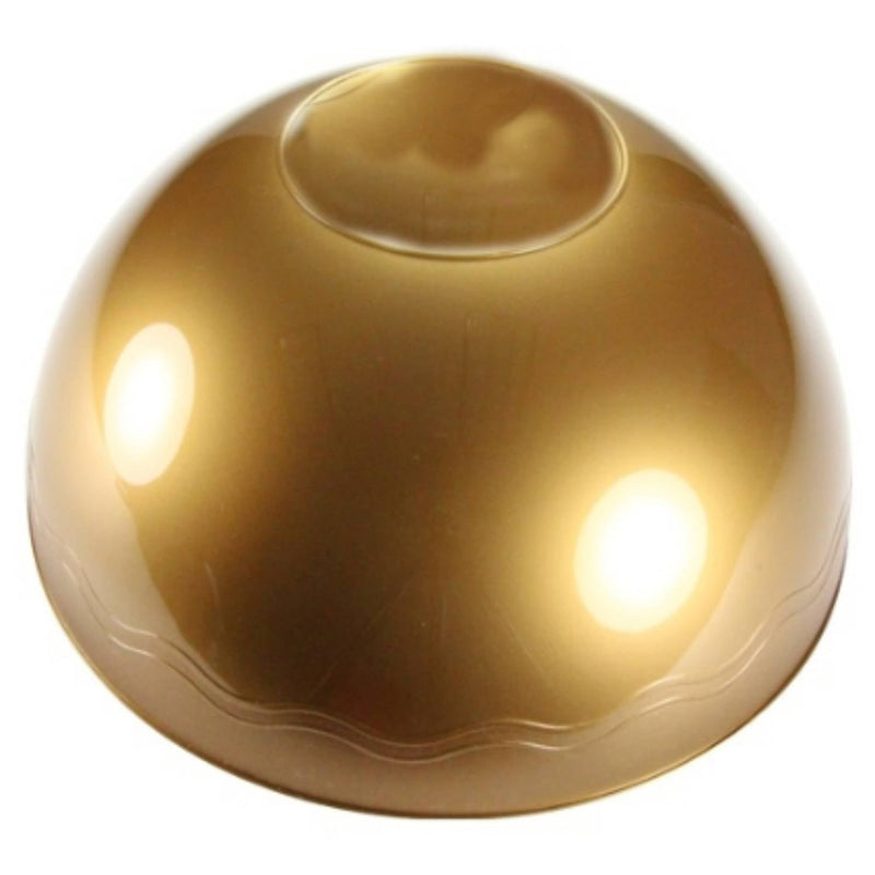 Load image into Gallery viewer, Gold Plastic Bowl 100 oz Serverware Party Dimensions
