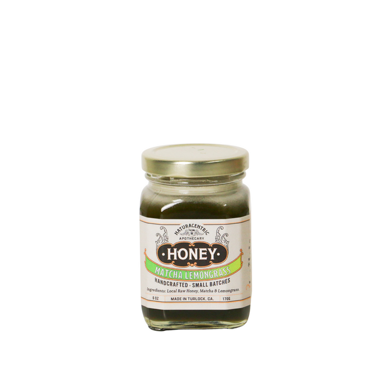 Load image into Gallery viewer, Matcha Lemongrass Infused Honey Gift Naturacentric
