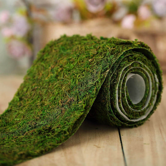 4ft 5" Wide Green Preserved Moss Ribbon Roll, DIY Craft Ribbon Ribbons HIER_6350 Default Title