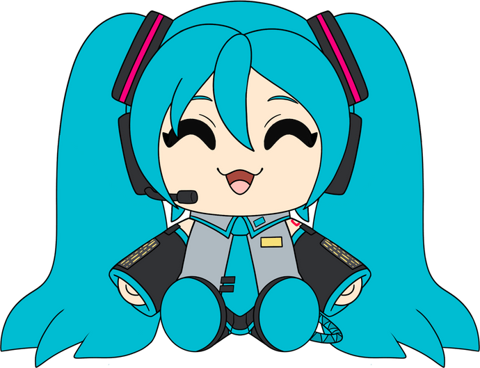 Hatsune Miku Plush (9in) Plush Youtooz Collectibles