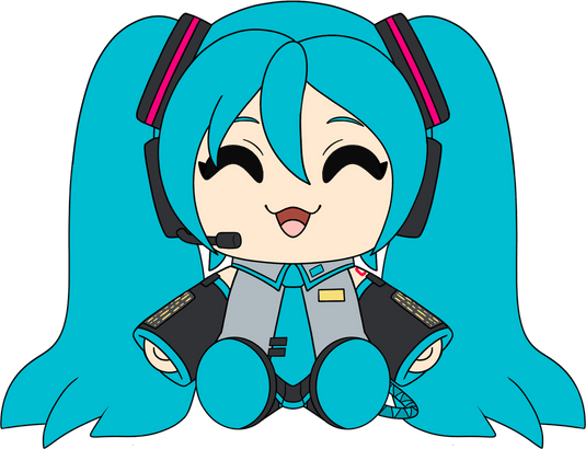 Hatsune Miku Plush (9in) Plush Youtooz Collectibles