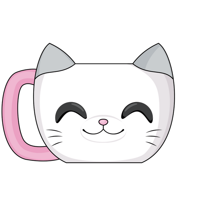 White Cat Mug Mug Youtooz Collectibles